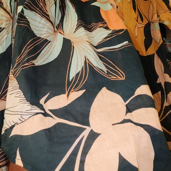 Boutique Chic Connections XL Women's Vneck popover 100% cotton blouse - Picture 14 of 16